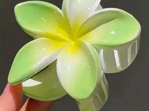 Plumeria Flower Hair Claw Clip