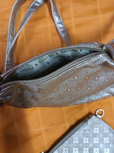 Golden color new handbag