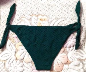 Teal Crochet Bikini Bottom
