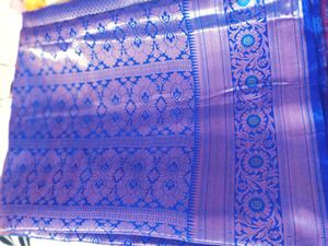 Royal Blue Banarasi Silk Saree