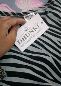 Zebra Print Long Sleeve Crop Top
