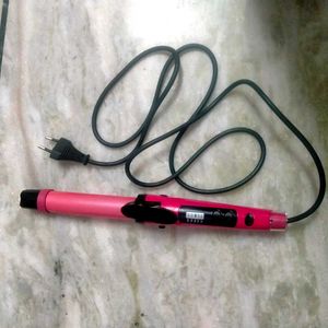Pink Hair Curler &amp; Straightener