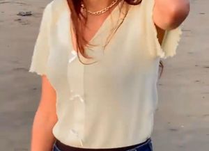 Pastel Yellow Bow Top