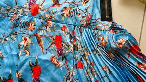 Branded blue floral skirt
