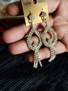 Sparkling Rhinestone Dangle Earrings