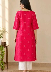 Beautiful Dark Pink Kurti - Size XXL