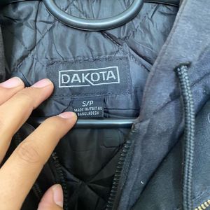 Dakota Hooded Black Jacket
