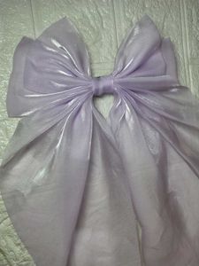 Lilac Organza Hair Bow
