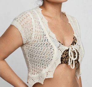 ⚠️PRICE DROP—Boho Style Crochet Knit Crop Shrug
