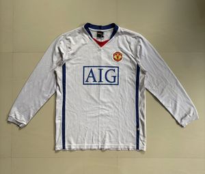 Manchester United AIG full sleeved white jersey