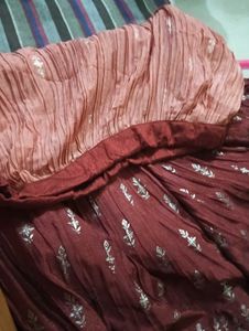 Maroon Embroidered Blouse