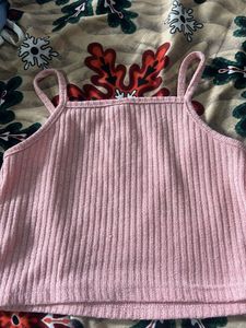 Ribbed Button-Up Crop Top