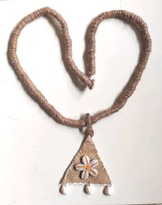Boho Hemp &amp; Shel Jute Necklace