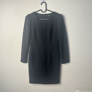Classic Black Long Sleeve Dress