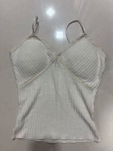 lace trimmed cami top