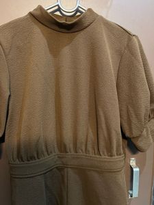 Stylish brown Romper- Urbanic