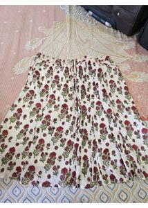 Boho Floral Print Maxi Skirt