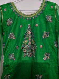Elegant Green Ethnic Gown