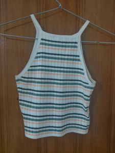 Striped Ribbed Tank Top