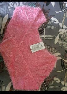 Fluffy Pink Crop Top