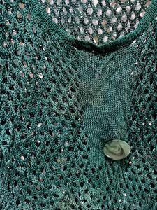 💝Green Crochet Knit Top I