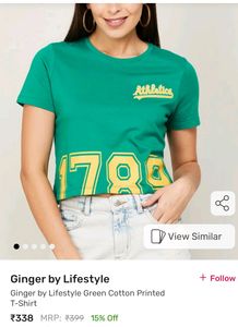 Ginger By Lifestyle Green Tshirt 🍵