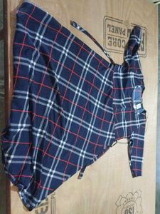 Classic Plaid Print Dress