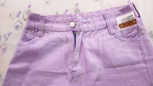 Lavender Straight Fit Jeans