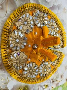 Laddu Gopal Velvet Fancy Dress Colours Yellow