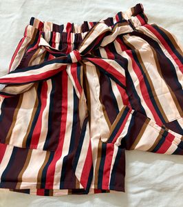 Striped Tie-Waist Shorts *price Lowered*