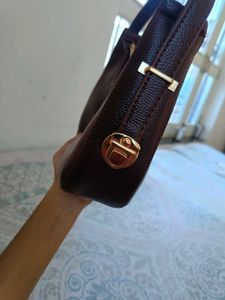 Chic Maroon Hobo Handbag