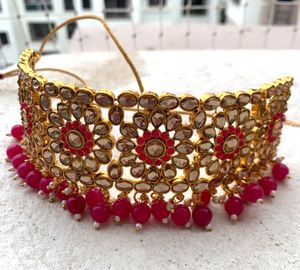 Alloy Pink Gold Played Jewellery Set