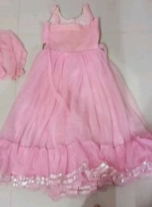 Girls Pink Party Wear dress