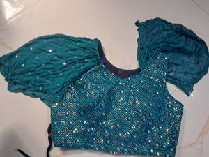 💙 Teal Blue Navratri Lehenga Choli