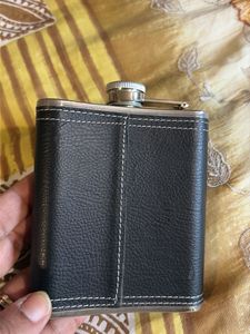 Stainless Steel Leather Finish Hip Flask