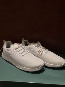 Puma White Lace-Up Sneakers