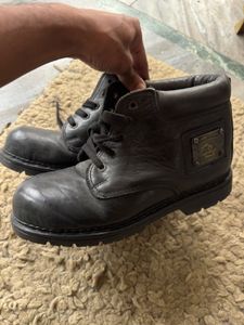 Classic Black Leather Boots