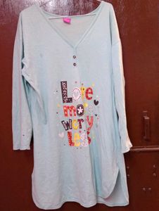 Cute 'Love More Worry Less' Nightgown