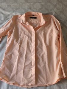 Peach Button-Up Shirt