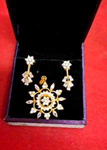 Exquisite Diamond pendent&amp; Earring Set💃💃