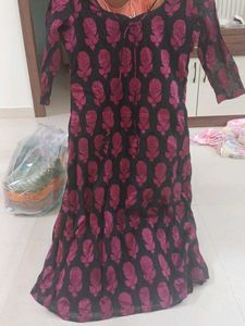 Beautiful Black &amp; Pink Kurta