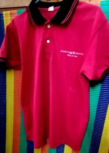 Maruti Suzuki Red Polo T-Shirt