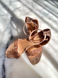 Rose Gold Sparkle Heels