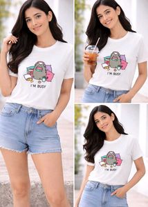 Cute "I'm Busy" Cat Graphic Tee