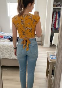 Yellow Crop Top