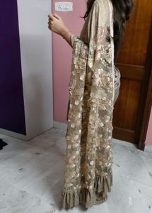 Sparkling Ruffled Saree
