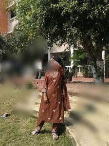 Elegant Brown Kurta Set with Dupatta