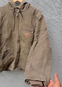 Carhartt Brown Hooded Work Jacket
