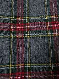 Plaid Button-Front A-Line Mini Skirt