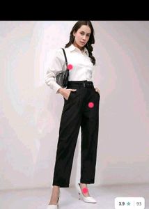 Chic Black Belted Trousers